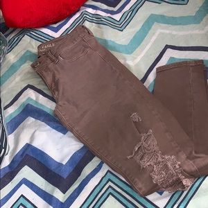 Purpleish colour American eagle jeans